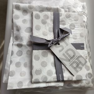 West Elm Rolling Dot Queen Duvet and Two Standard Shams
